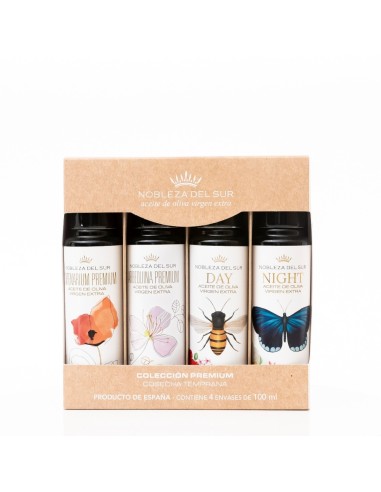 Estuche Premium Aceite de Oliva Virgen Extra 4 Variedades 100ml | Endanea Garden