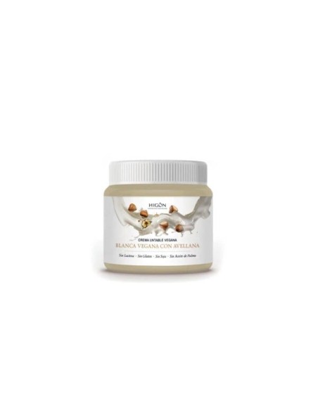 CREMA BLANCA CON AVELLANA HIGON ECOLOGICO VEGANA 300G