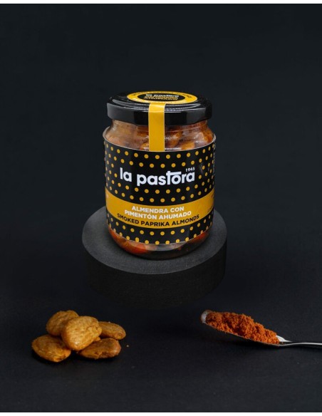 ALMENDRAS CON PIMENTON AHUMADO LA PASTORA 125 G