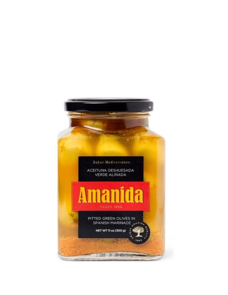 ACEITUNA AMANIDA VERDE GORDAL DESHUESADA ALIÑADA FCO. 235 G
