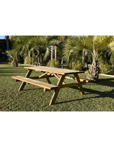 MESA PICNIC GRANDE 200X152X71CM
