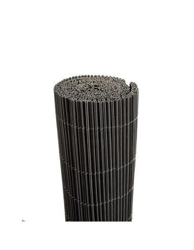 Mimbre Artificial Antracita 0x3M  Duradero, Resistente y Estético para Jardín y Terraza

