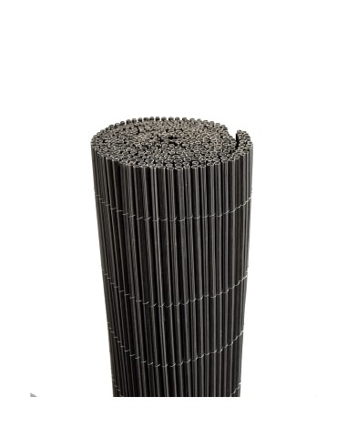 Mimbre Artificial 1.5x3M Antracita  Cerramiento Duradero y Moderno para Jardín y Terraza

