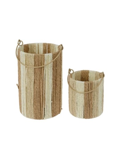 RECIPIENTE DE CUERDA CON ASAS METALICAS GRANDE