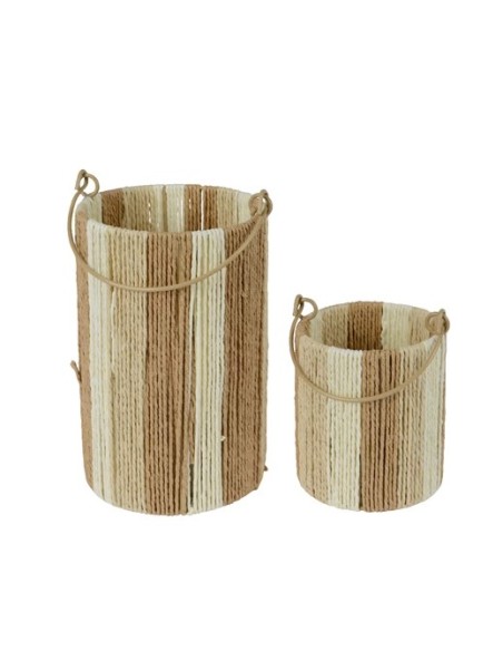 RECIPIENTE DE CUERDA CON ASAS METALICAS GRANDE