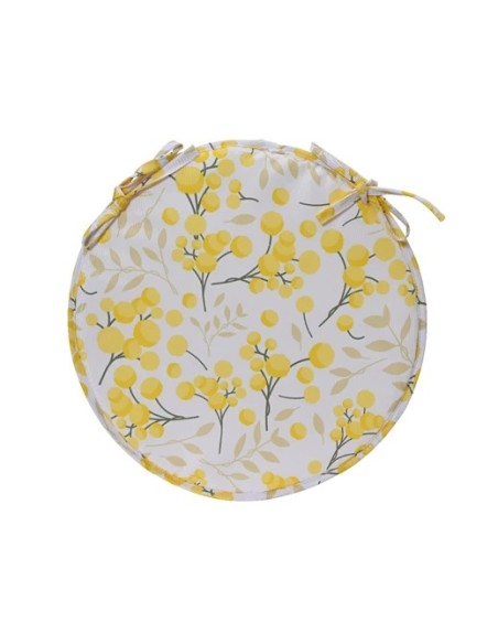ALMOHADILLA PARA SILLA REDONDA FLORES D39XH4CM