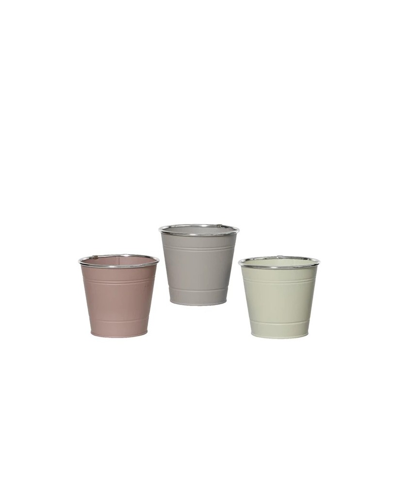 MACETA ZINC COLORES D16XH14.7CM