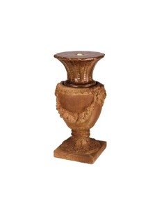 FUENTE JARRA MARRON RUSTICO  D47XH88CM