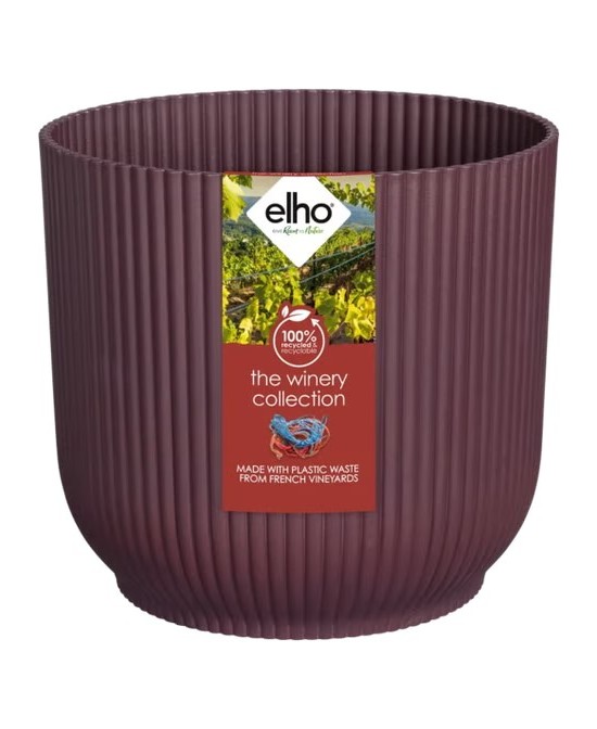Maceta Colección Winery Rojo Burdeos 16cm  Elegancia y Durabilidad | Endanea Garden

