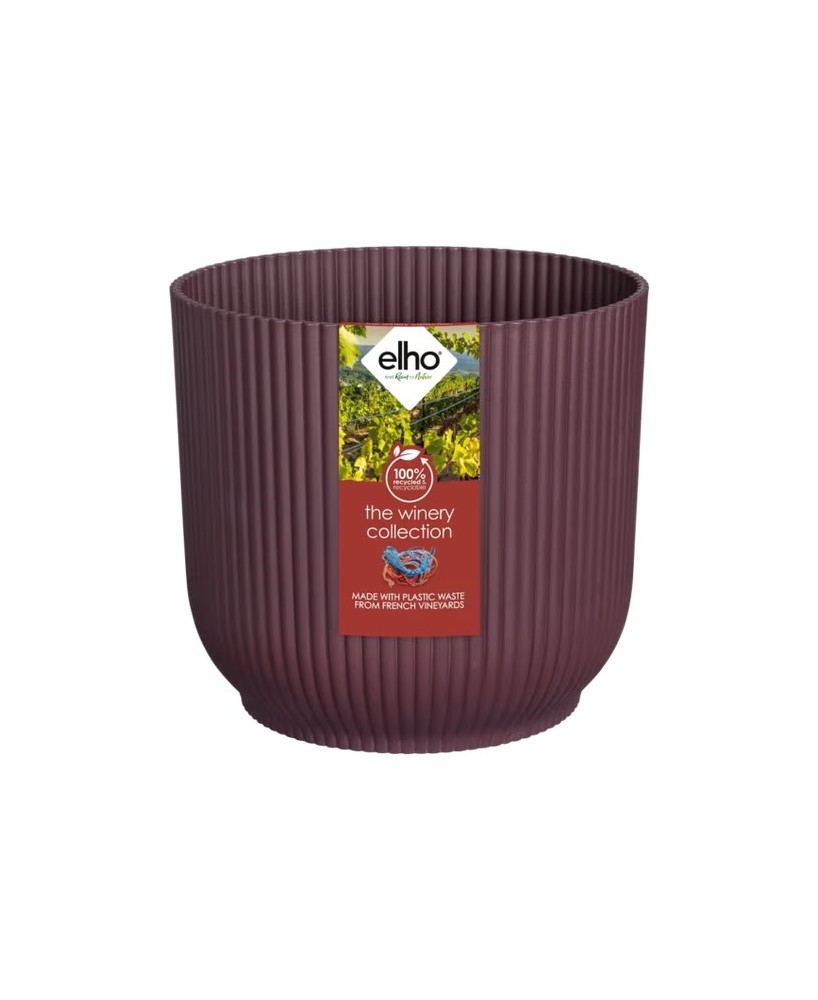 Maceta Colección Winery Rojo Burdeos 16cm  Elegancia y Durabilidad | Endanea Garden


