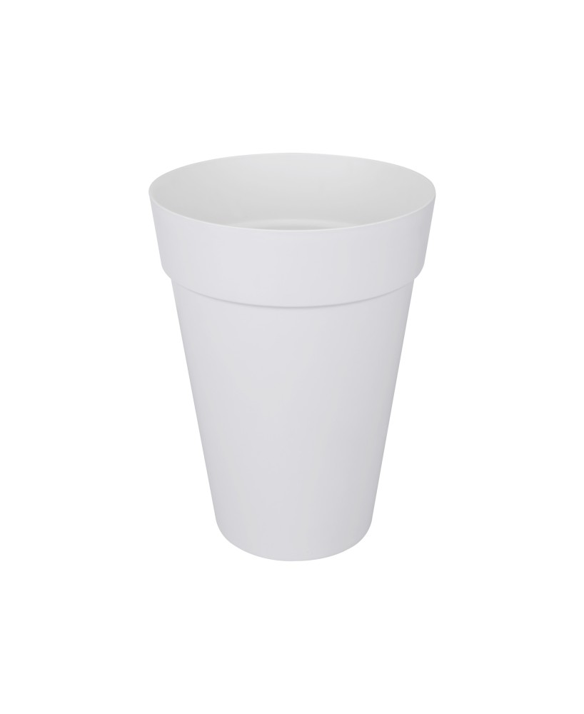 Maceta Urban Redonda Alta 42cm Blanca | Ideal para Plantas Grandes | Endanea Garden