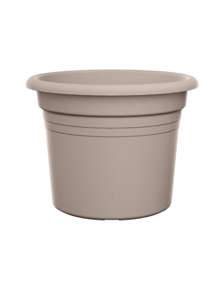 Maceta Cilindro 35cm Taupe | Elegante y Resistente para Plantas | Endanea Garden

