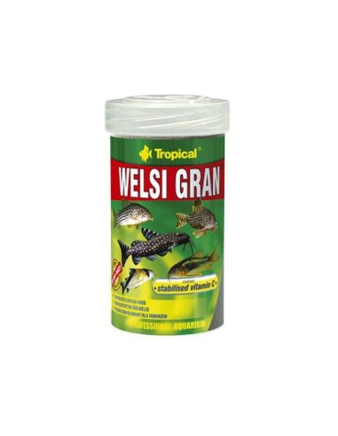 Welsi Gran 100ml alimento en gránulos para peces de fondo nutrición completa