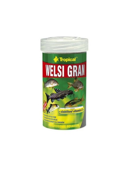 Welsi Gran 100ml alimento en gránulos para peces de fondo nutrición completa
