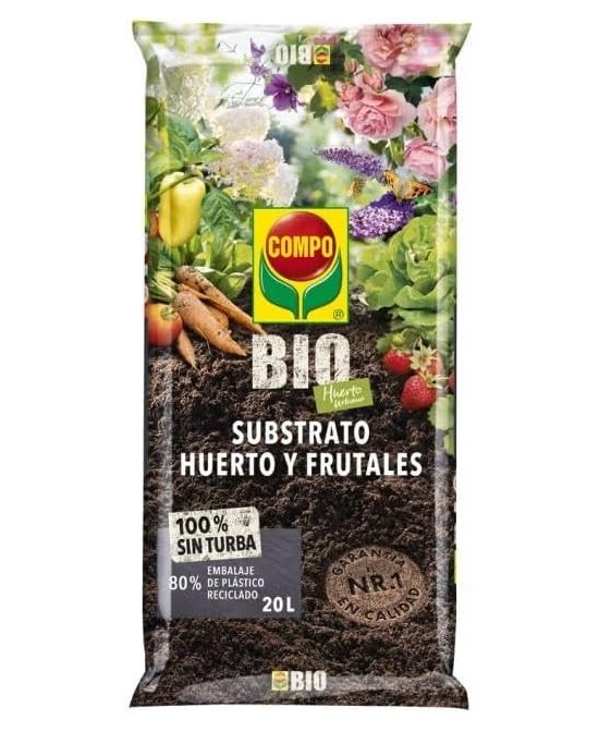 COMPO BIO Humus de Lombriz 20L | Fertilizante ecológico natural para suelos fértiles

