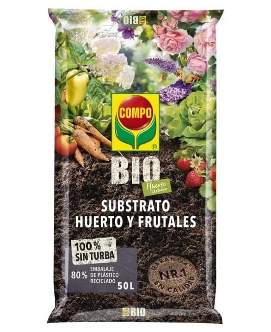 COMPO BIO Humus de Lombriz 50L  Fertilizante orgánico natural para suelo saludable

