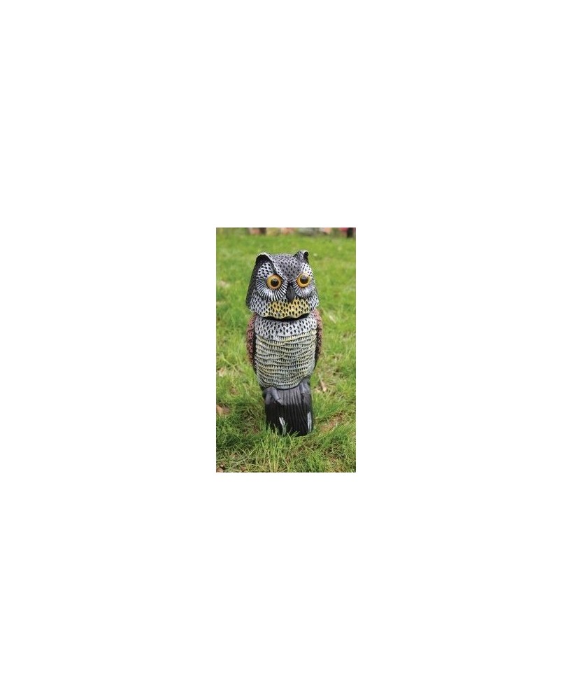 BUHO ESPANTAPAJAROS CABEZA GIRATORIA