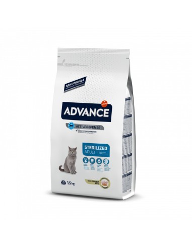 ADVANCE CAT STERILIZED CON BACALAO 85GRX4
