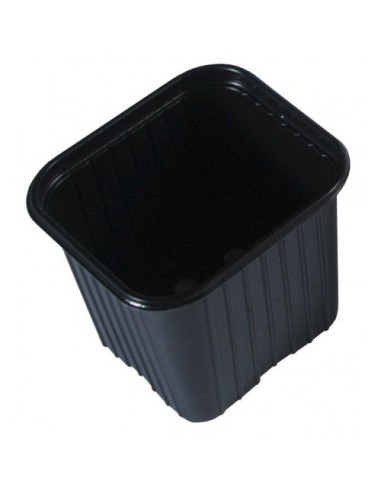 MACETAS POLIESTIRENO NEGRA 9X9X9.5