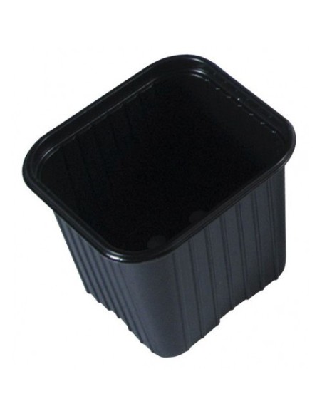 MACETAS POLIESTIRENO NEGRA 9X9X9.5