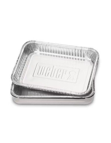 BANDEJA DE ALUMINIO PEQUEÑAS 10PZS  WEBER