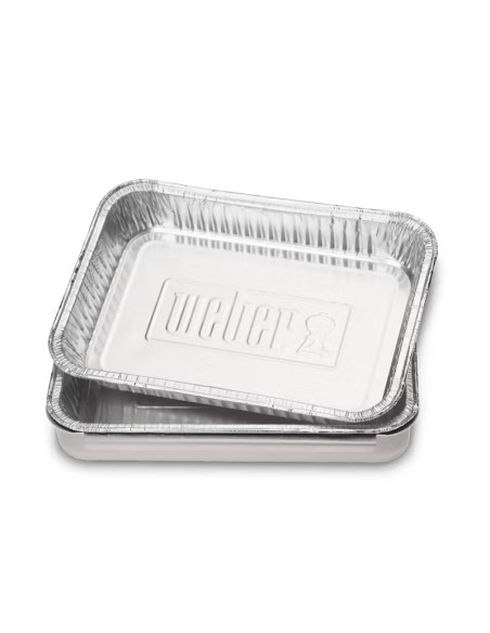 BANDEJA DE ALUMINIO PEQUEÑAS 10PZS  WEBER