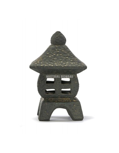 Linterna Volcánica S 14x14x24 cm Mistral | Decoración Japonesa Zen | Endanea Garden


