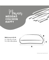 YAGU COLCHON HAPPY CALIFORNIA T-2 101X70X22CM