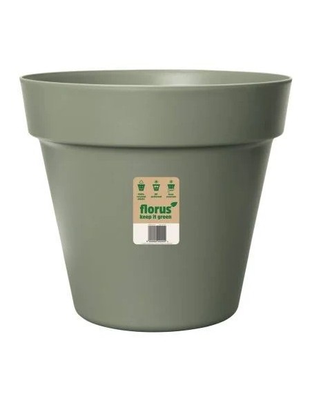 Maceta Paris 25 cm Verde - Diseño Funcional y Resistente para Plantas

