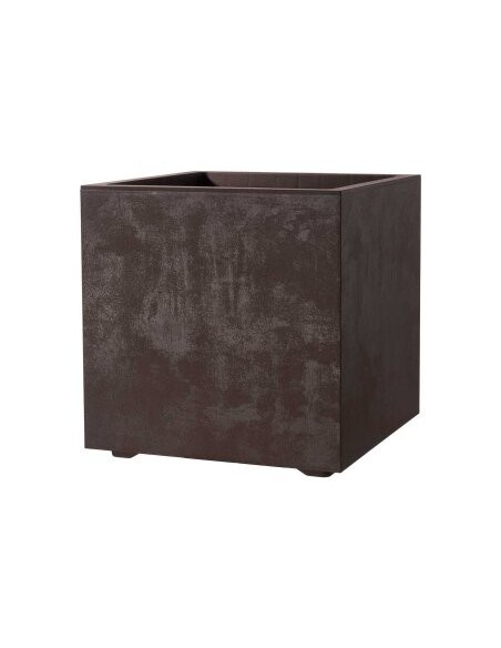 Maceta Cubo Millenium RA 39 cm Browns  Diseño Moderno y Resistente

