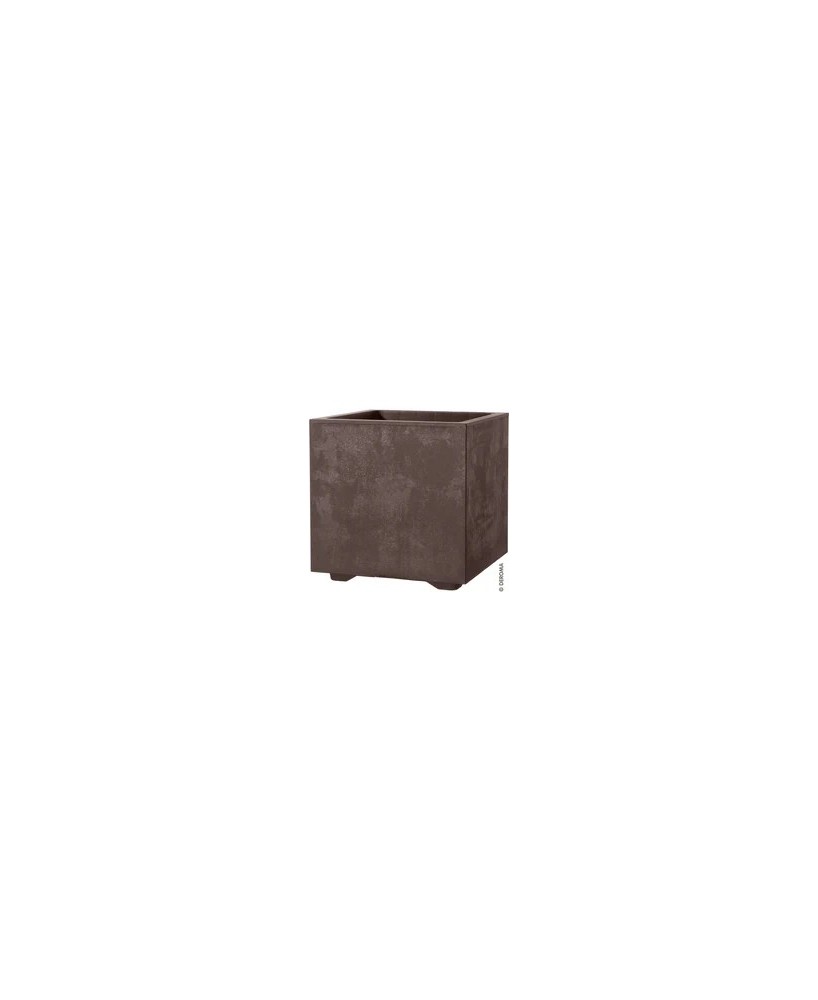 Maceta Cubo Millennium RA 25 cm Browns  Diseño Moderno y Resistente

