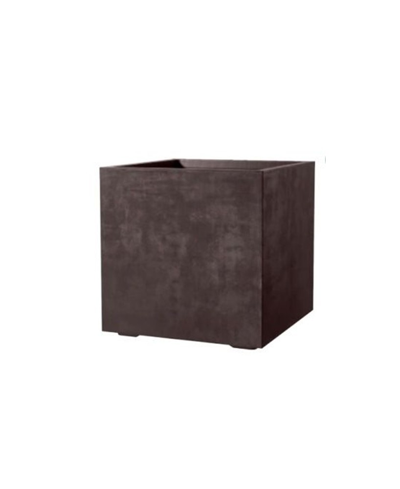 Maceta Cubo Millennium RA 49CM Browns  Diseño Rústico y Resistente

