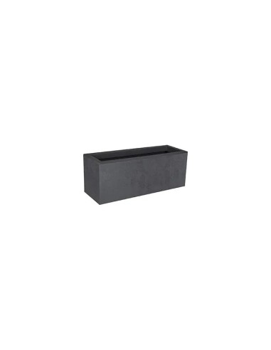 Jardinera Basalt Antracita 59x20x23 cm - Diseño Moderno y Resistente para Interiores y Exteriores | Endanea Garden