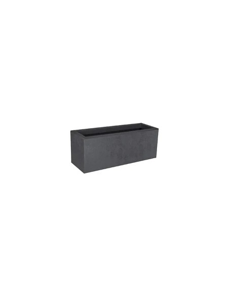 Jardinera Basalt Antracita 59x20x23 cm - Diseño Moderno y Resistente para Interiores y Exteriores | Endanea Garden