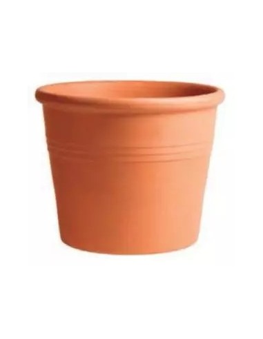 Maceta Cilindro Nº 3 40x40 cm Terracota  Elegancia Rústica para Jardín e Interior

