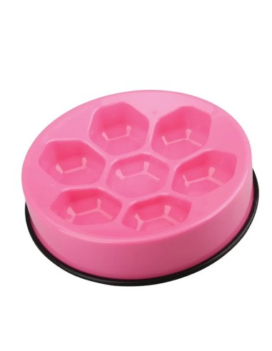 Comedero antivoracidad Cavity Slow Feed rosa para perros y gatos