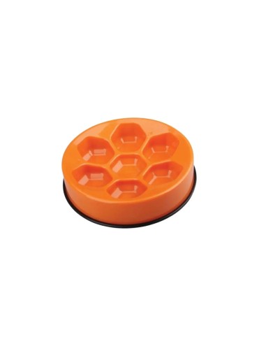 Comedero antivoracidad Cavity Slow Feed naranja para perros y gatos