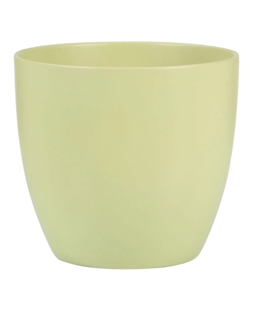 Maceta Cache Verde Claro 920/11 Cerámica  Elegancia y Frescura para Interiores | Endanea Garden

