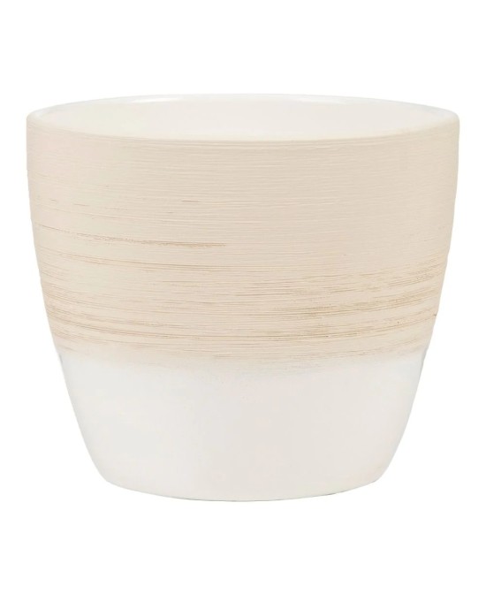 Maceta Cache Vainilla Crema 950/19 | Maceta de Cerámica Elegante para Interior

