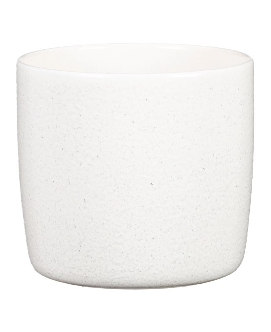 Maceta Sólido Perla 21 cm | Cerámica perlada moderna para interiores y terrazas

