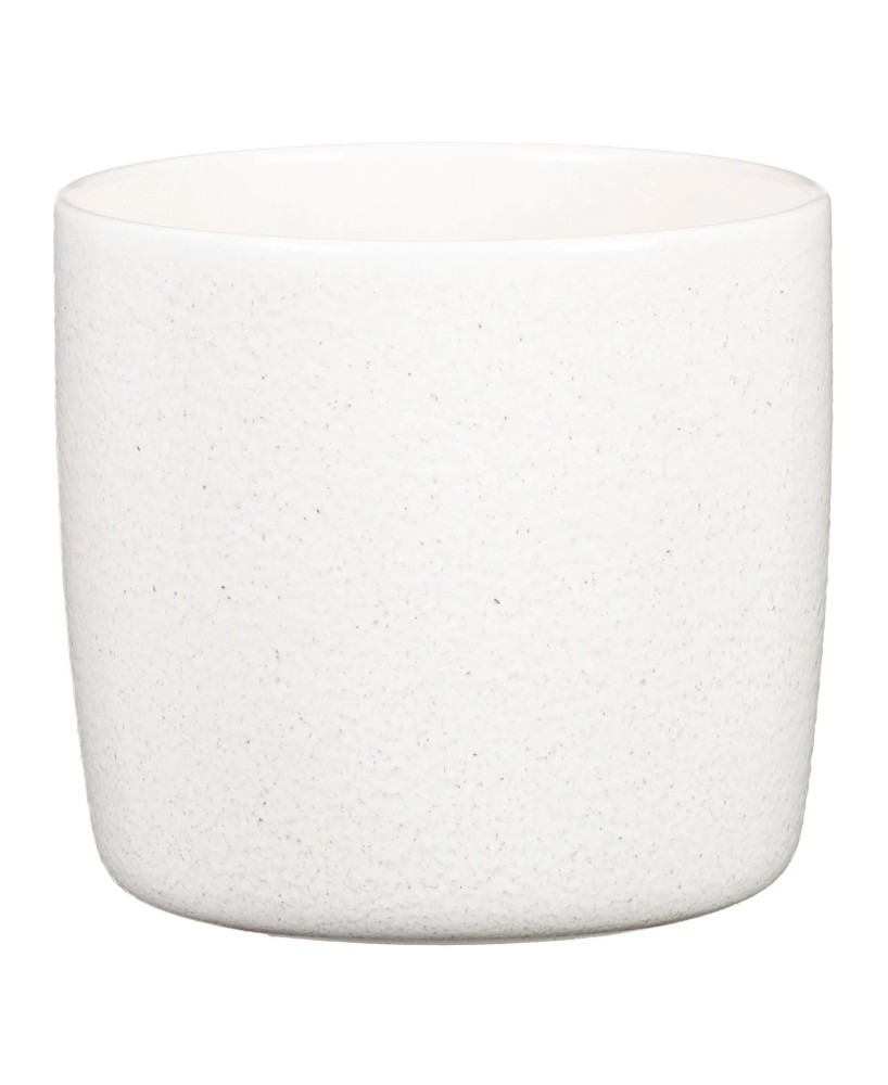 Maceta Sólido Perla 21 cm | Cerámica perlada moderna para interiores y terrazas

