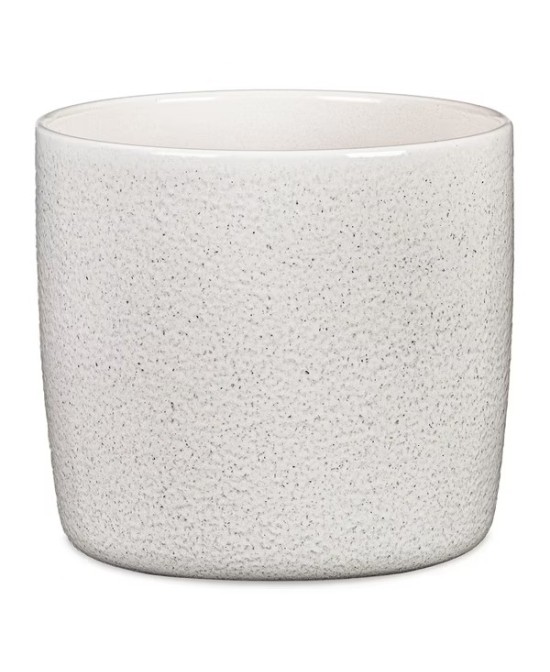 Maceta Cache Perla 24 cm | Cerámica perlada moderna para interiores

