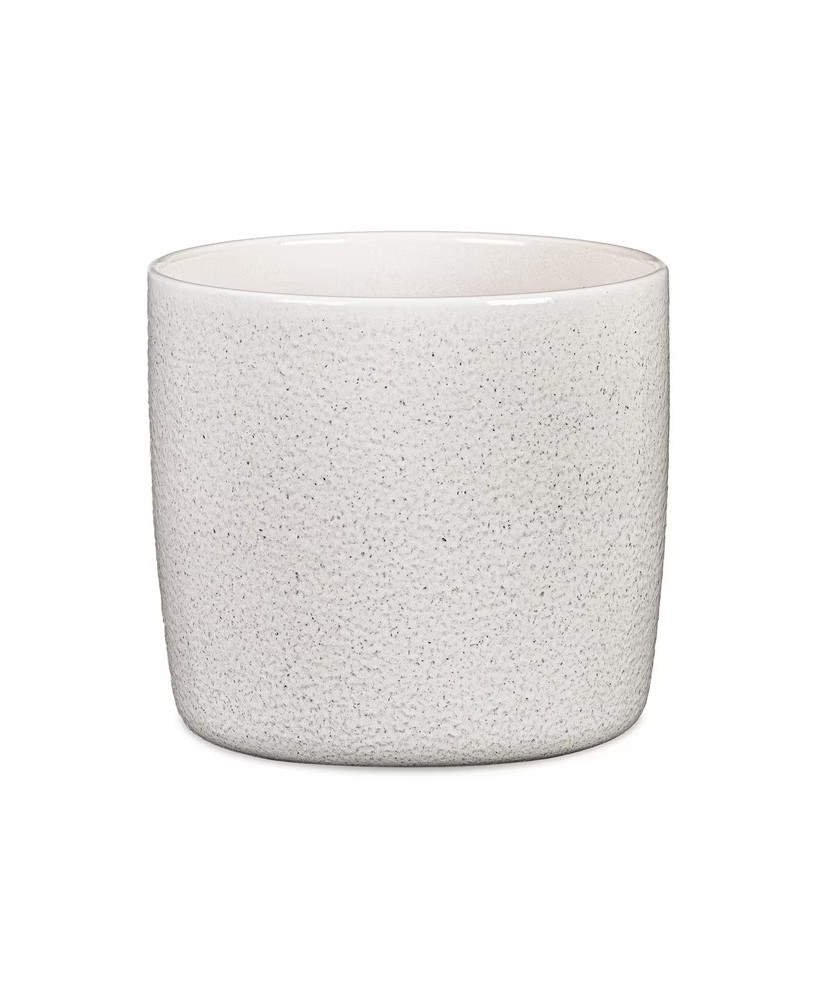 Maceta Cache Perla 24 cm | Cerámica perlada moderna para interiores

