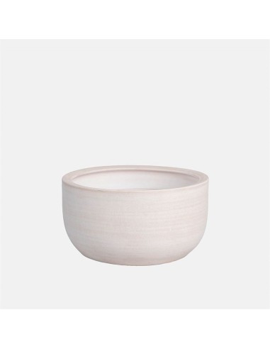 MACETA BOWL XAT  28X28X15CM CREMA