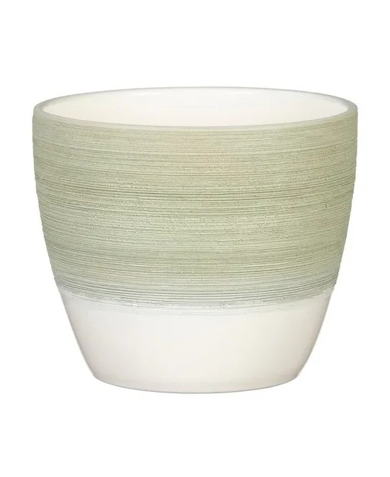 Maceta Cache Matcha Crema 11 cm | Diseño fresco y moderno en Endanea Garden

