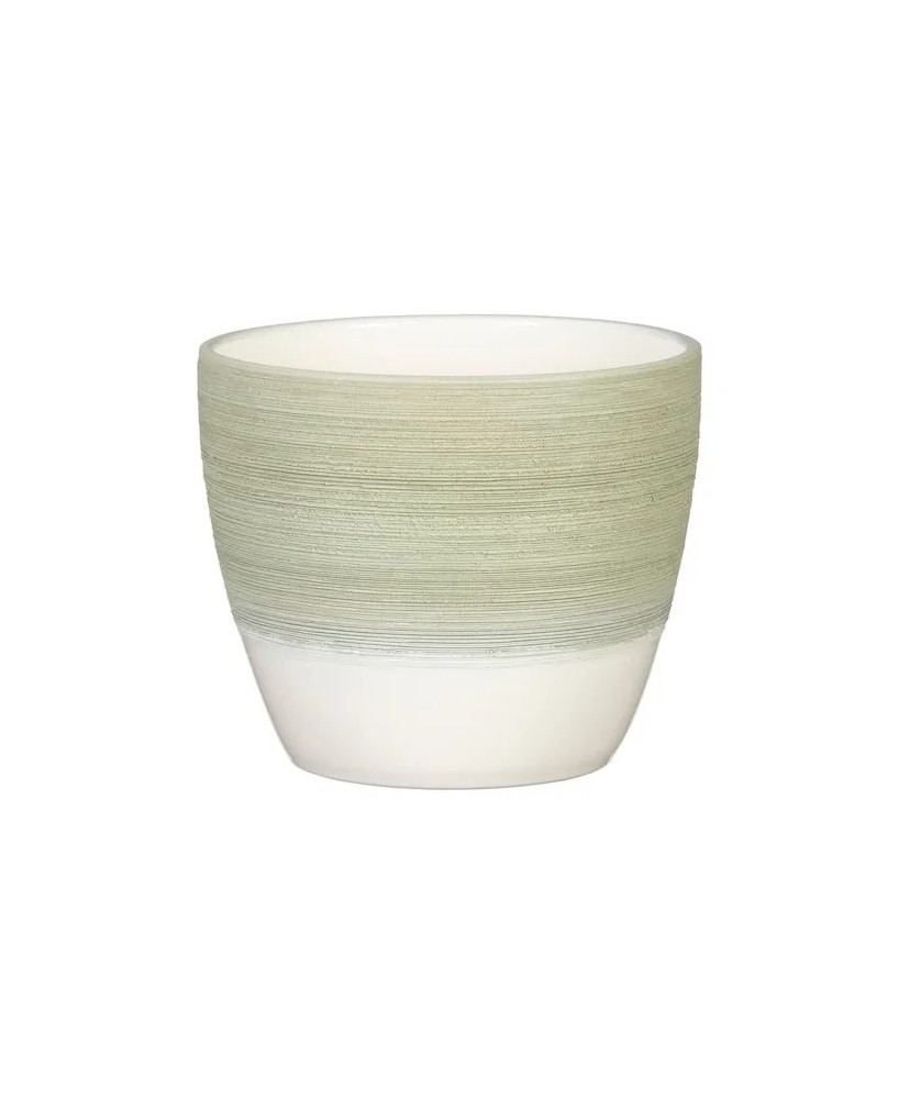 Maceta Cache Matcha Crema 11 cm | Diseño fresco y moderno en Endanea Garden

