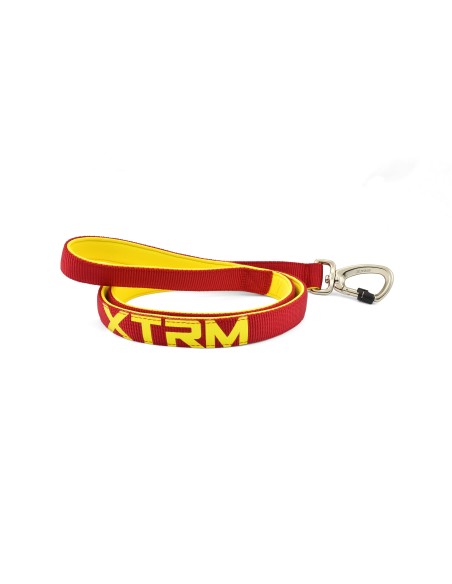 Correa X-TRM Neon Flash Roja 15mm x 120cm  Seguridad y Visibilidad para Perros Pequeños y Medianos