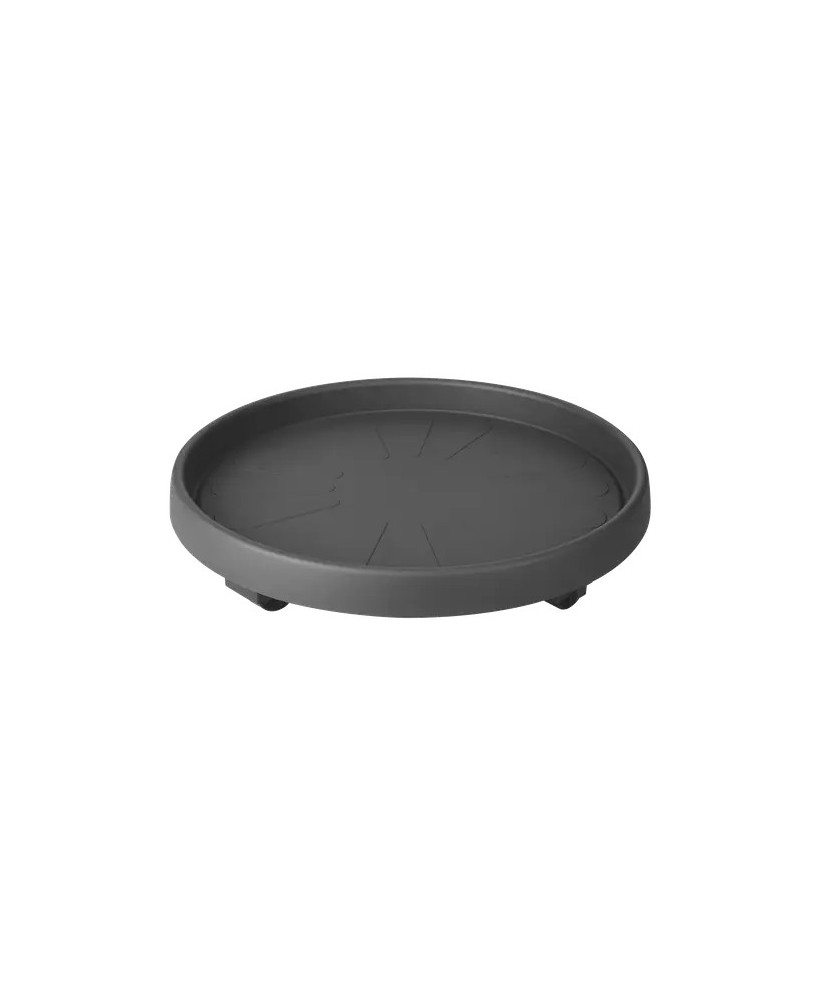 PLATO CON RUEDAS UNIVERSAL 30 CM ANTRACITA