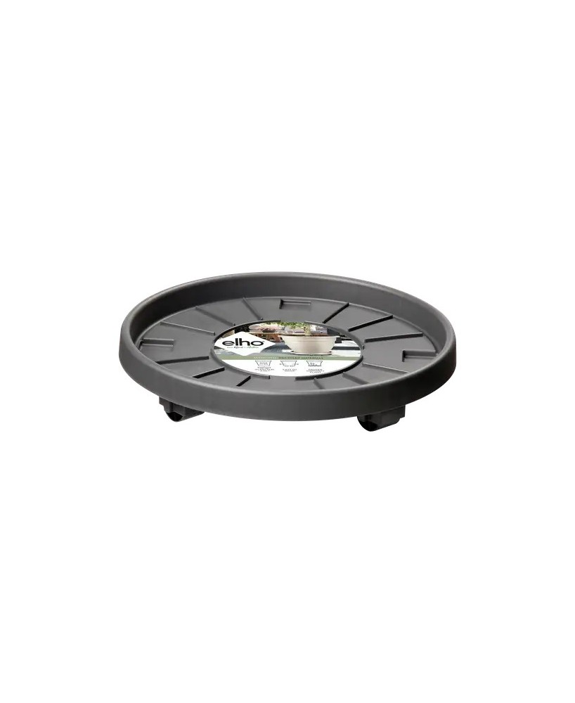 PLATO CON RUEDAS UNIVERSAL 30 CM ANTRACITA