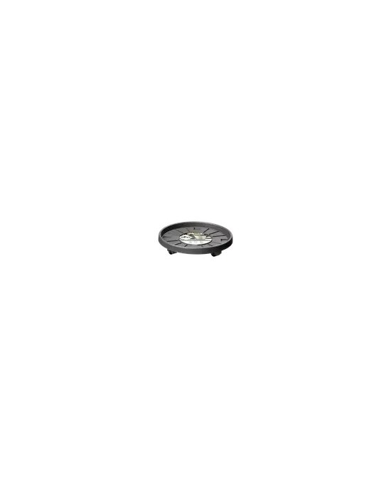PLATO CON RUEDAS UNIVERSAL 40CM ANTRACITA